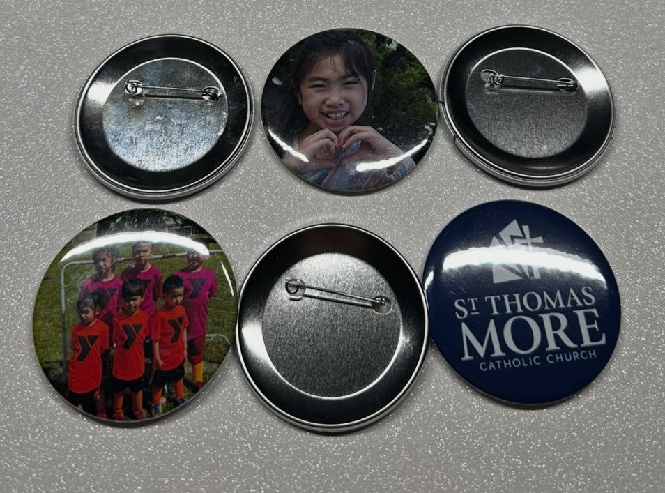 Round 2.50” Buttons, set of 6