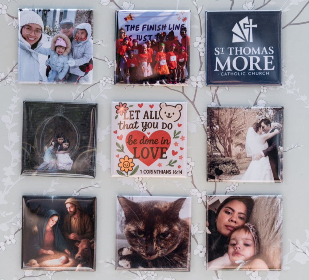 Square 2x2" Magnets, set of 9