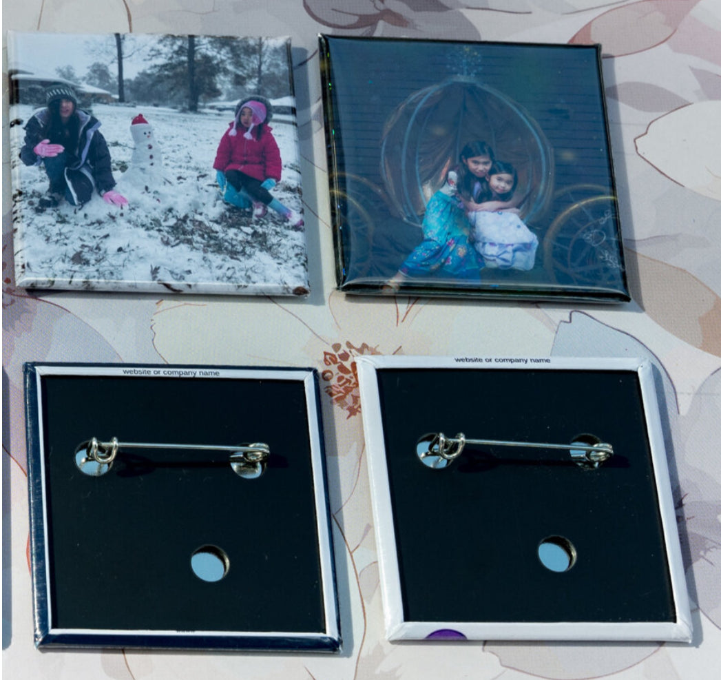 Square 2.5x2.5" Buttons, set of 6